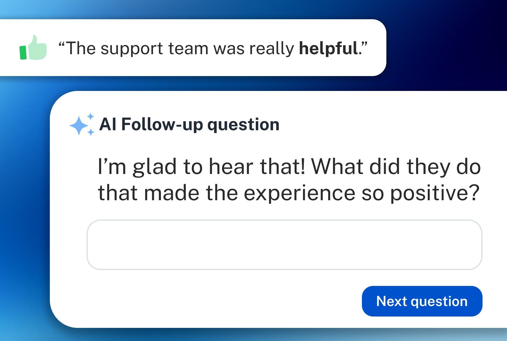 ai survey with personalized ai follow up question deepdots